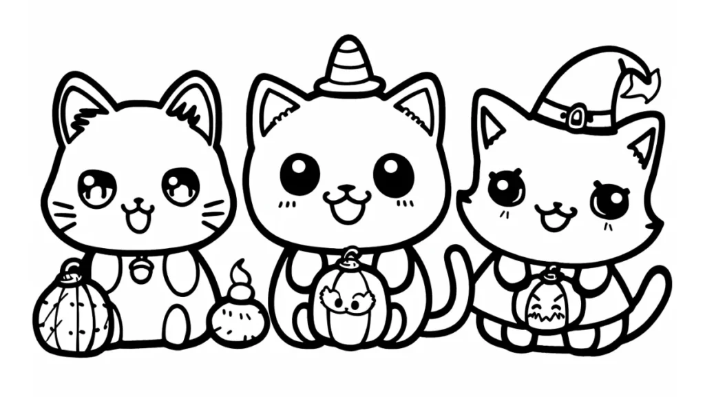 Kawaii:Fwx_Ppr83jg= Cat Coloring Pages