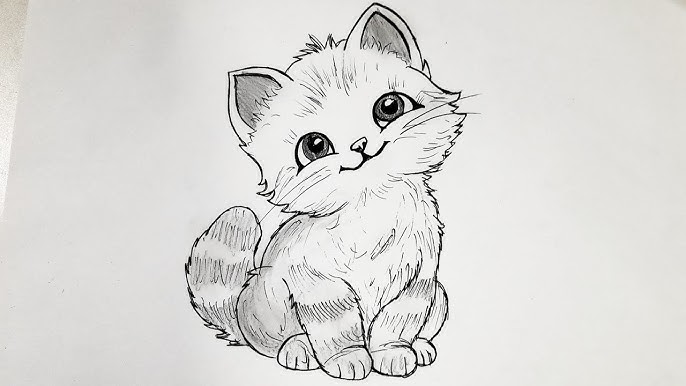 Simple:Gkxrotcodry= Cat Drawing Easy