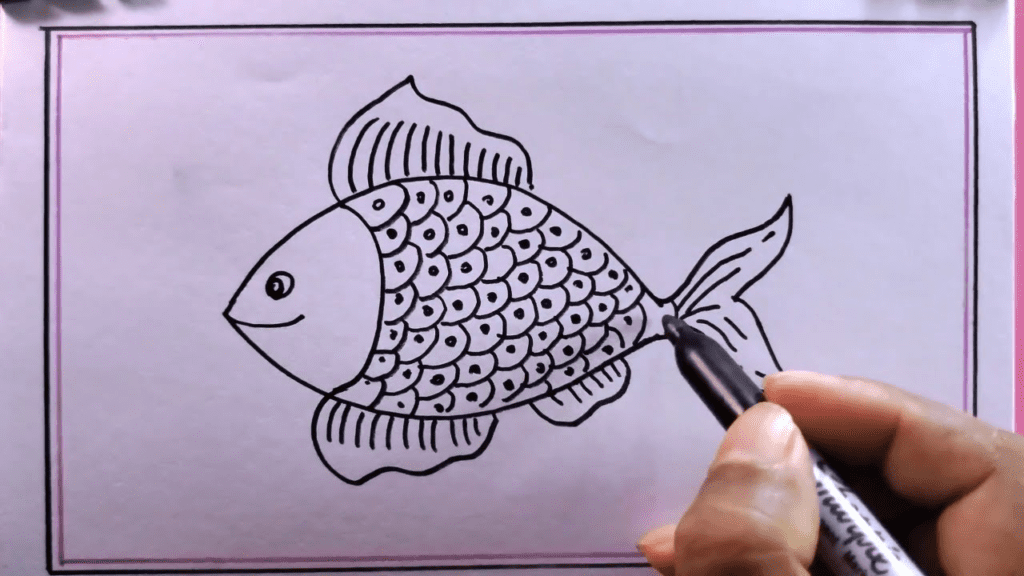 Easy:Phg1qddsjhw= Fish Drawing