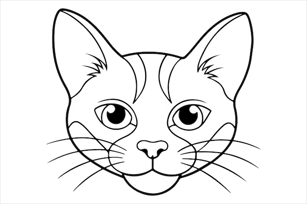 Drawing:Zi_1p2u4tlk= Cat Face