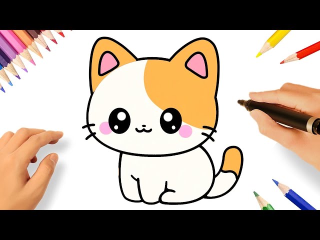 Easy:Vie1rcorzwm= Cat Drawings