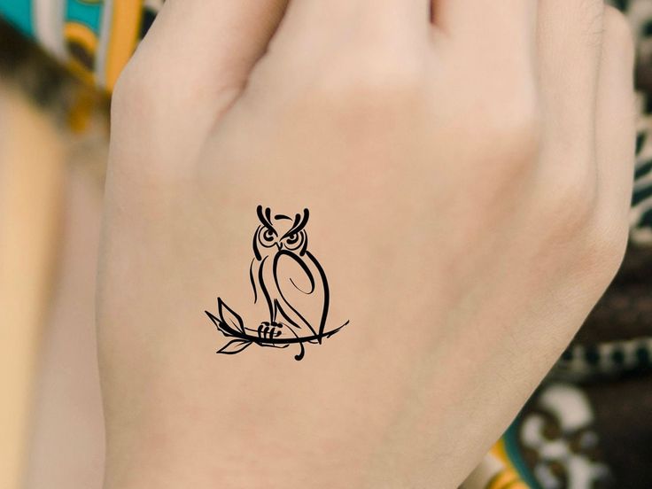 Simple:-Mn5ltqv2wy= Owl Tattoo